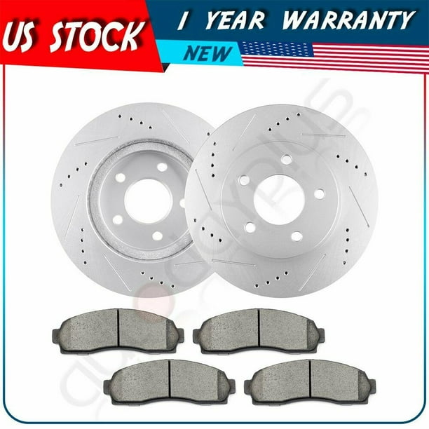 Front Rear Ceramic Brake Pads For 2002 2003-2006 Chevrolet Avalanche 1500
